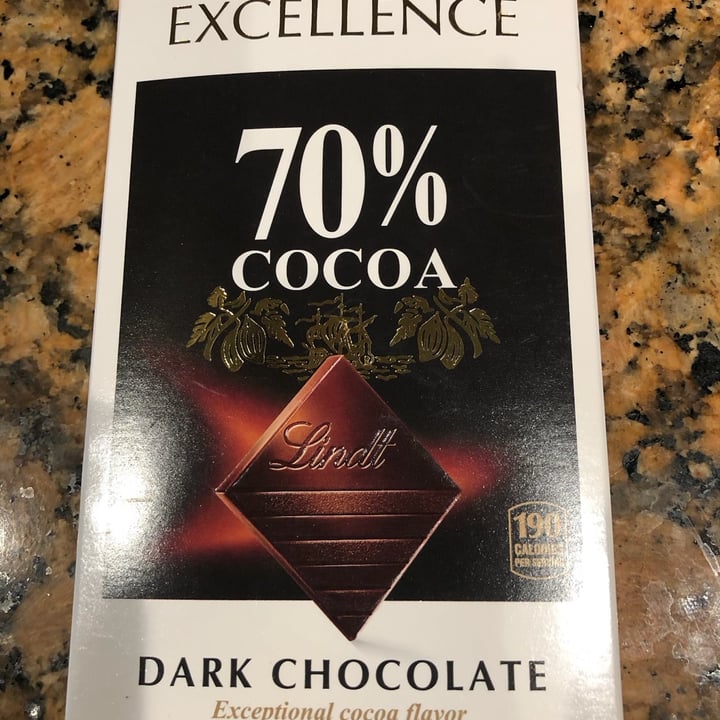 photo of Lindt 70% Cocoa Dark Chocolate Excellence Bar shared by @palmbayins on  24 May 2022 - review