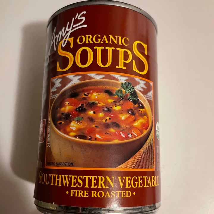 photo of Amy’s Amy’s Organic Soups Southwestern Vegetable Fire Roasted shared by @katiefaye on  01 Jul 2021 - review