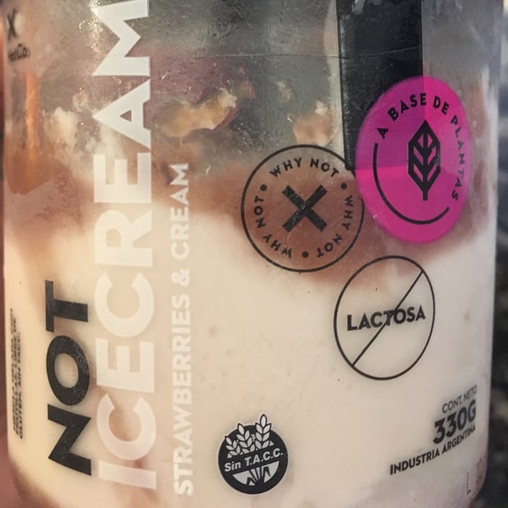 photo of NotCo Not Icecream Strawberries & Cream shared by @marumarchetti on  03 Jun 2021 - review