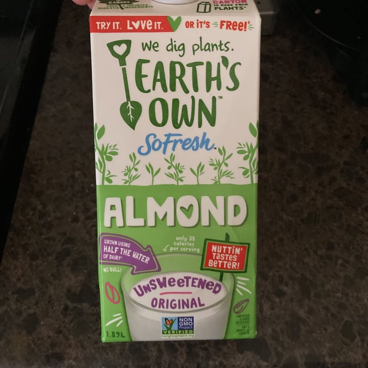 photo of Earth's Own So Nice Organic Unsweetened Almond Milk shared by @daisymarley on  13 Jun 2021 - review