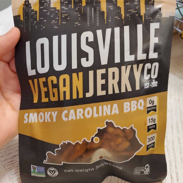 photo of  Louisville Vegan Jerky Co. Smoky Carolina BBQ shared by @carolynn on  17 Aug 2021 - review