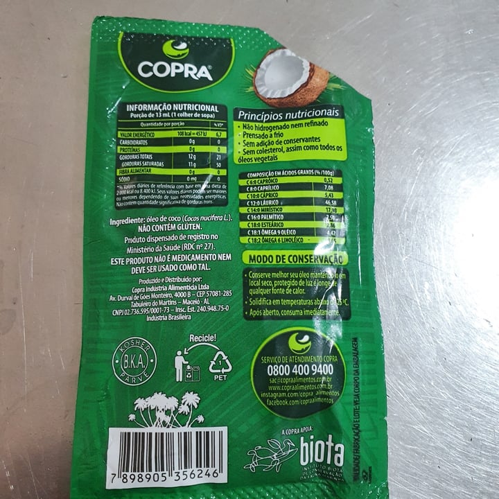 photo of Copra Copra oleo De Coco shared by @marizasantos on  28 Apr 2022 - review