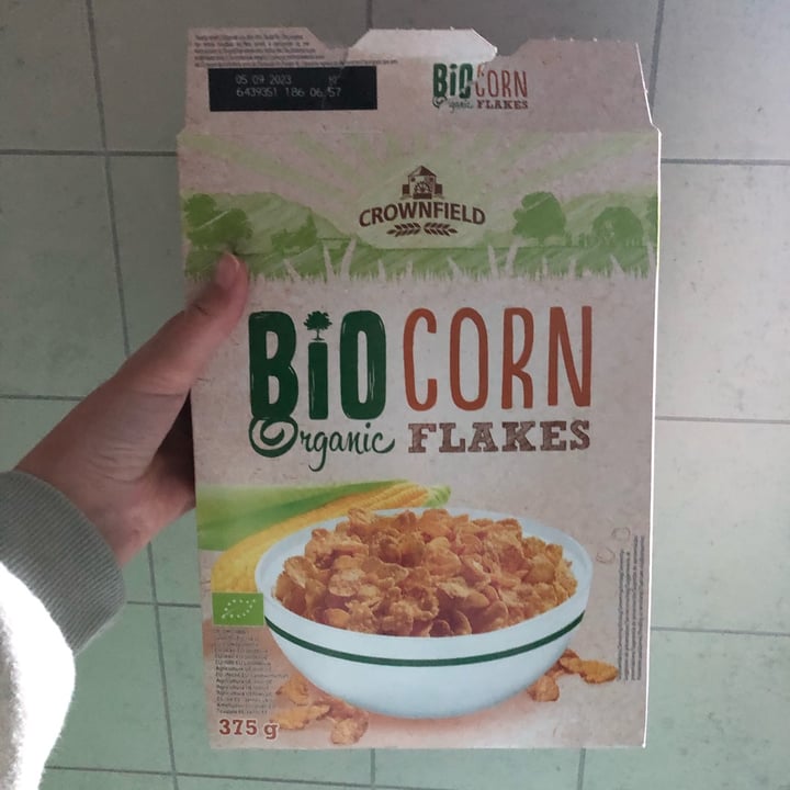 photo of Crownfield Bio Corn organic flakes shared by @luciapaladini on  24 Sep 2022 - review