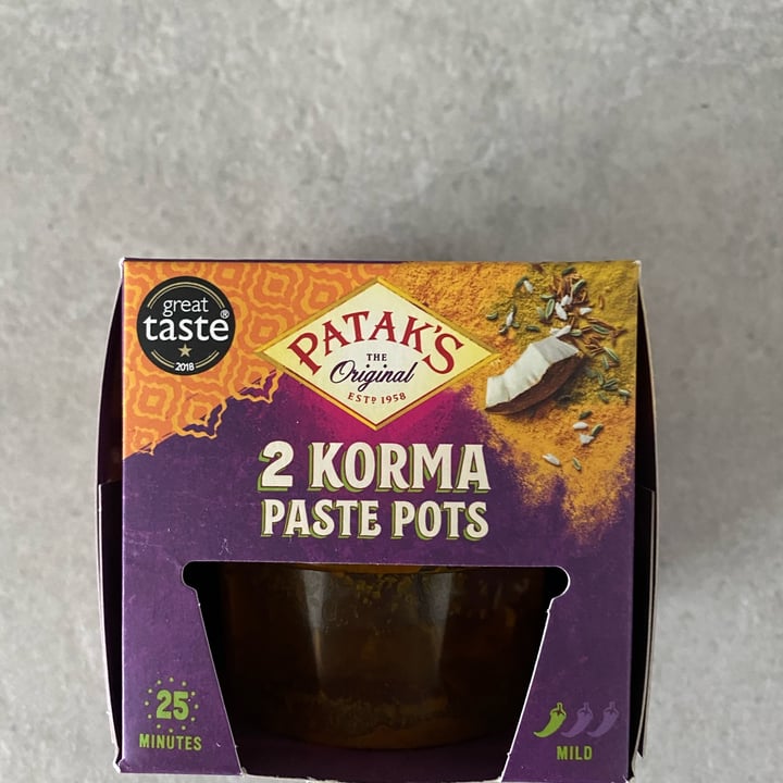 photo of Patak's 2 Korma Paste Pots shared by @federicacorradini on  23 Aug 2022 - review