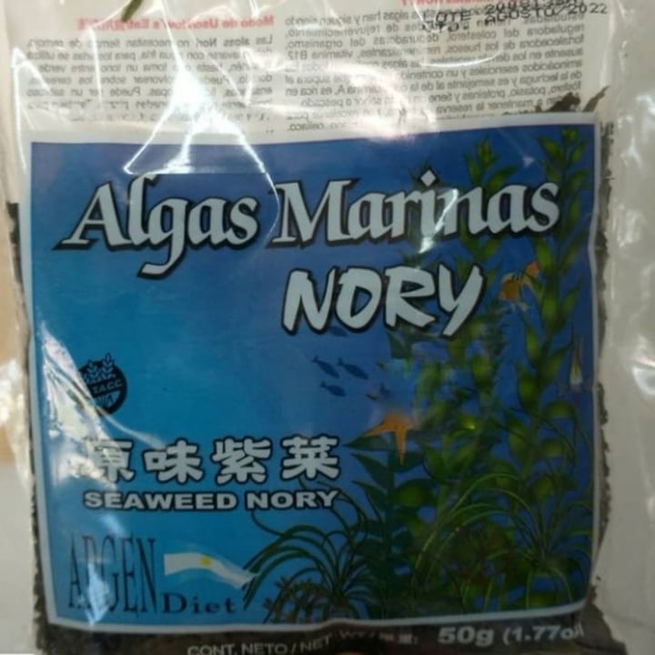 photo of ArgenDiet Algas Marinas Nory shared by @muyvegano on  08 Dec 2020 - review