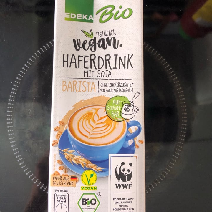review photo of Edeka Bio Haferdrink mit Soja - Barista shared by @marenvansoest on 11 Sep 2021 - review