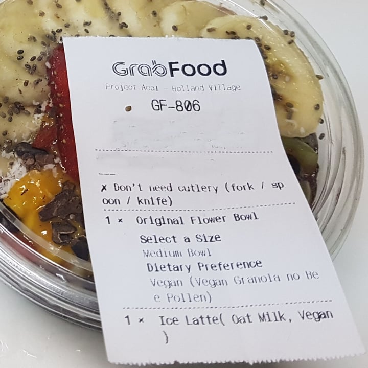 review photo of Project Açaí Original Flower Bowl shared by @lovelyness on 30 Sep 2020 - review