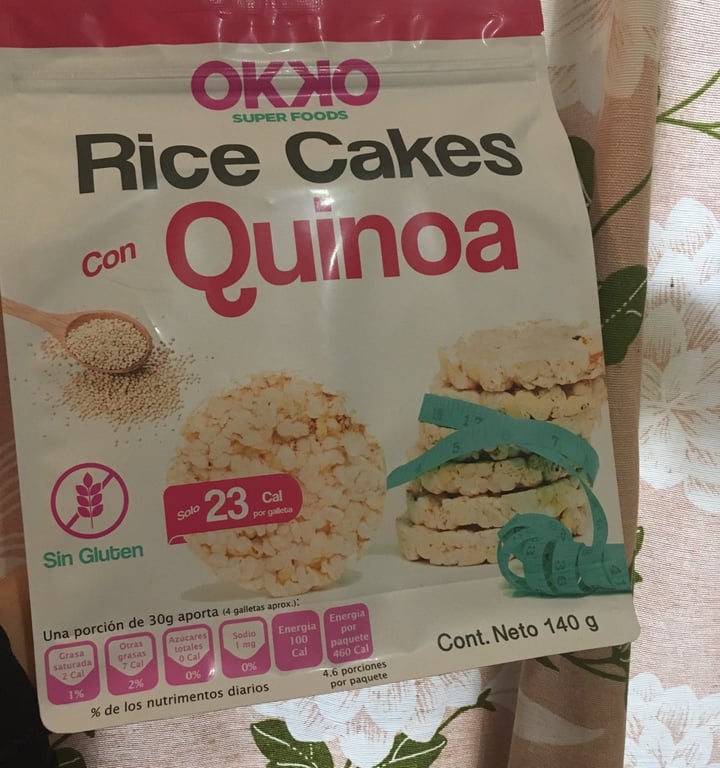 photo of Okko Super Foods Rice Cakes con Quinoa shared by @sonjka79 on  28 Apr 2020 - review