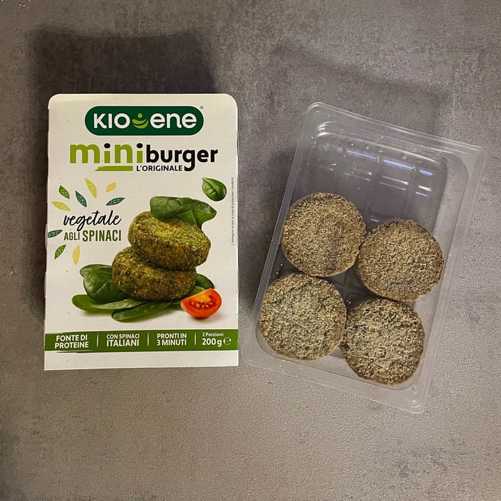 photo of Kioene Mini Burger Vegetale Agli Spinaci shared by @saravirg on  30 Mar 2022 - review