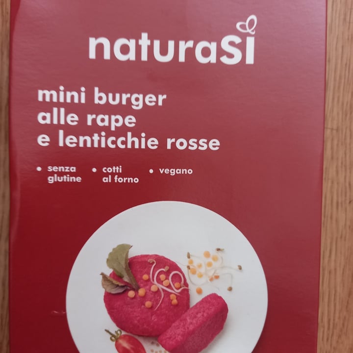 photo of Natura Sì miniburger Con Rapa E Lenticchie Rosse shared by @martinamaria7 on  03 Jul 2022 - review