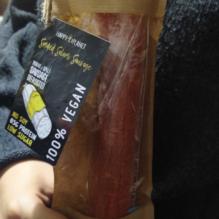 photo of Happy V Planet Vegan Hardwood Smoked Salami shared by @vegarebel on  06 Apr 2022 - review