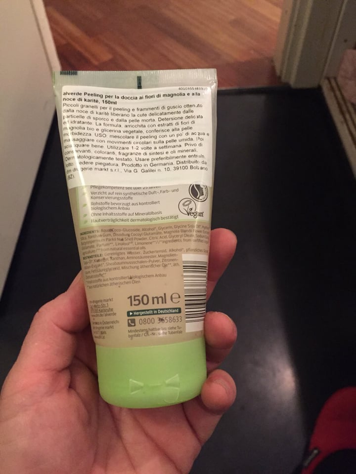 photo of Alverde Naturkosmetik Duschpeeling shared by @bpagani on  12 Feb 2020 - review