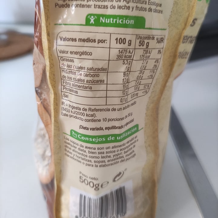 photo of Carrefour Bio Copos De Avena Integrales shared by @reila17 on  10 May 2022 - review