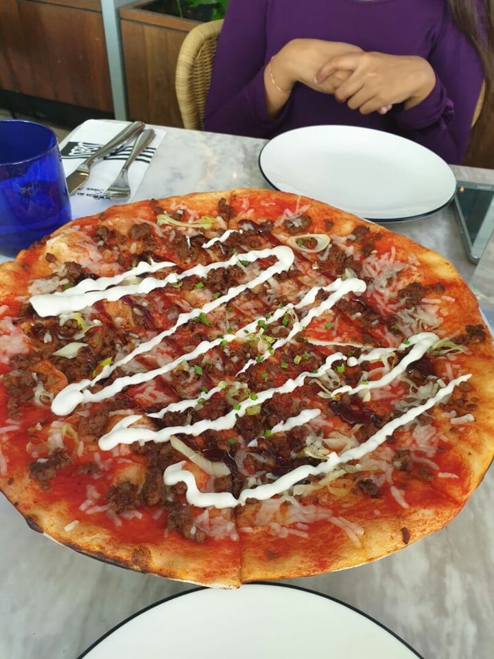 photo of PizzaExpress Impossible Teriyaki Romana Pizza shared by @veganspicegirl on  18 Oct 2019 - review