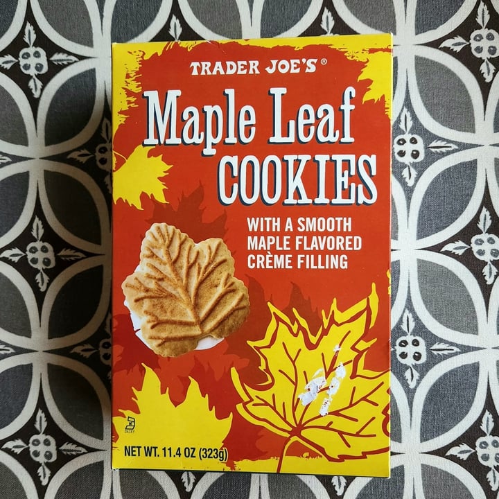 photo of Trader Joe's Maple leaf cookies shared by @rosieb33 on  04 Nov 2022 - review