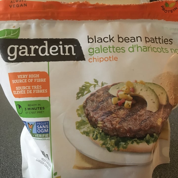 photo of Gardein Black beans patties chipotle shared by @melodiepaquetanimals on  27 Apr 2022 - review