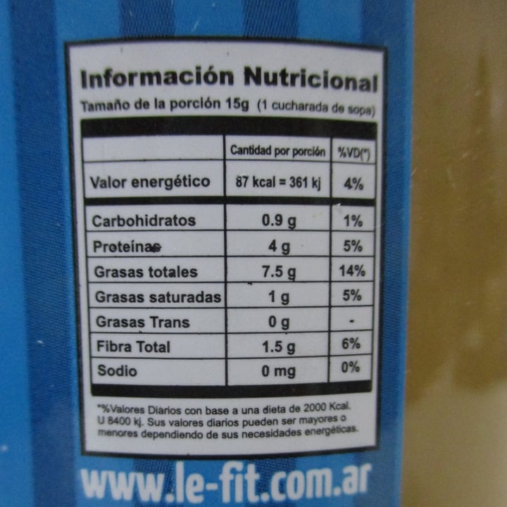 photo of Le-Fit Mantequilla De Maní Endulzada Con Stevia shared by @iva-moralele on  27 Jul 2020 - review