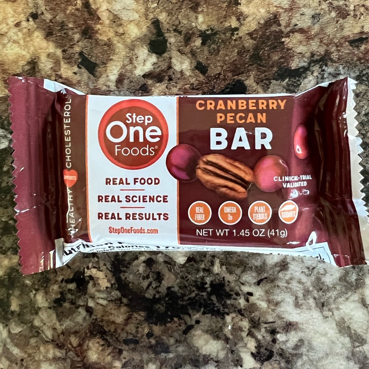 Step One Foods Cranberry Pecan Bar Reviews abillion