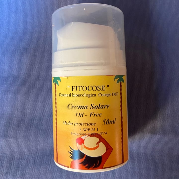 photo of Fitocose Crema solare oil free shared by @alecannos on  27 Mar 2022 - review