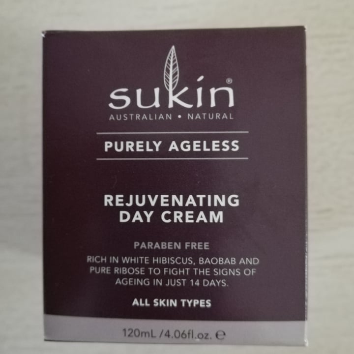 photo of Sukin Purely Ageless Rejuvenating Day Cream shared by @mrsvegan3a on  10 Aug 2020 - review