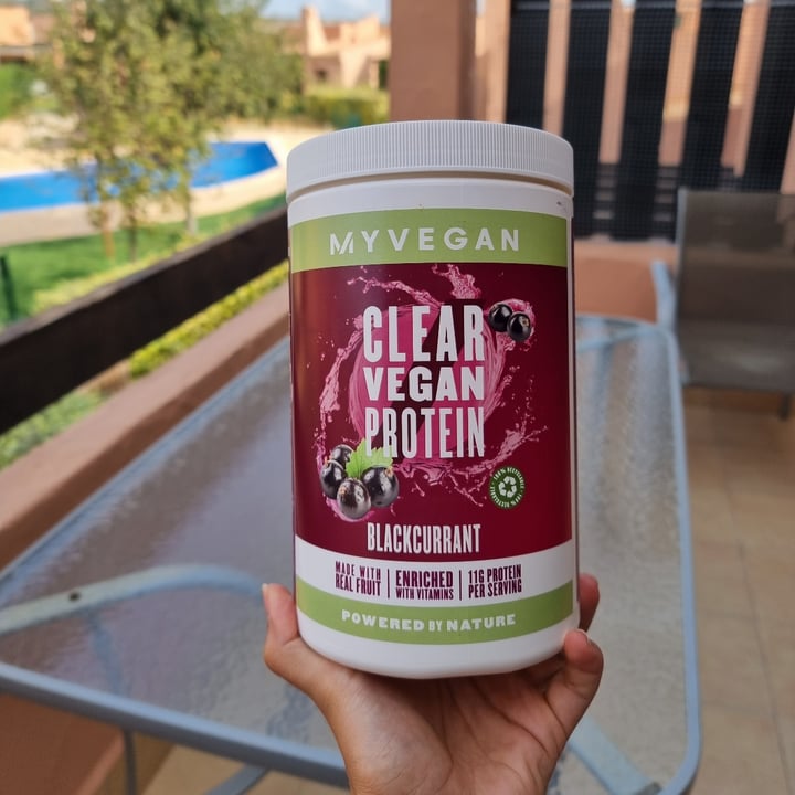 photo of MYVEGAN Clear Vegan Protein Blackcurrant shared by @lauraperezdietista on  03 Nov 2022 - review