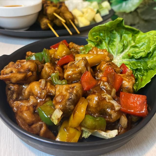 菜肴“Mushroom Manchurian”的照片