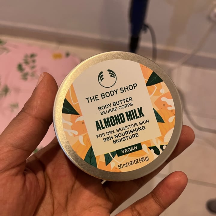 review photo of The Body Shop almond milk body butter shared by @flexivegan on 09 Sep 2022 - review