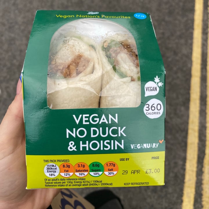 photo of Boots Vegan No Duck & Hoisin shared by @abbierose on  03 May 2021 - review