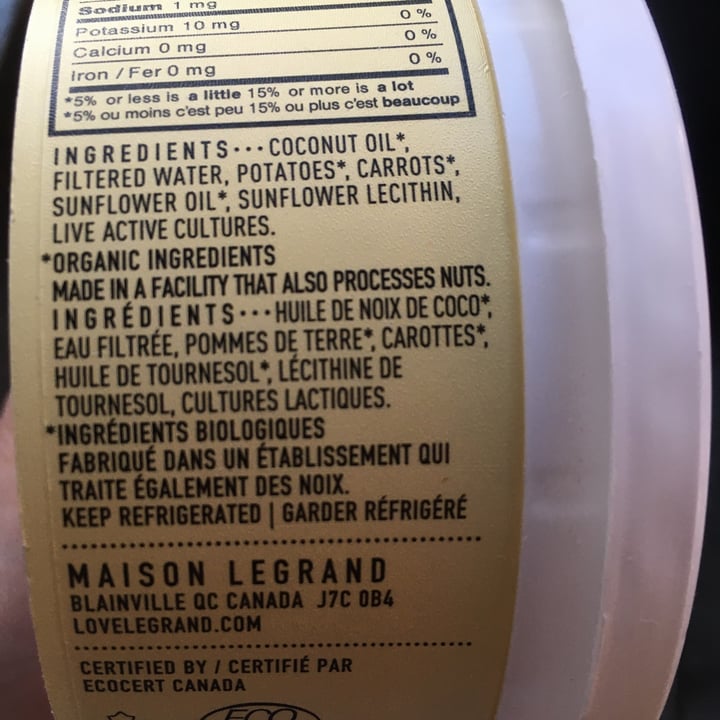 photo of Le Grand Vegan Butter-Unsalted shared by @fellowanimal on  28 Jan 2022 - review