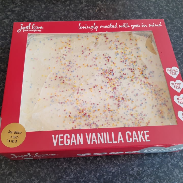 review photo of Just Love Food Company Vegan Vanilla Cake shared by @nimblefruitquail on 29 Apr 2021 - review