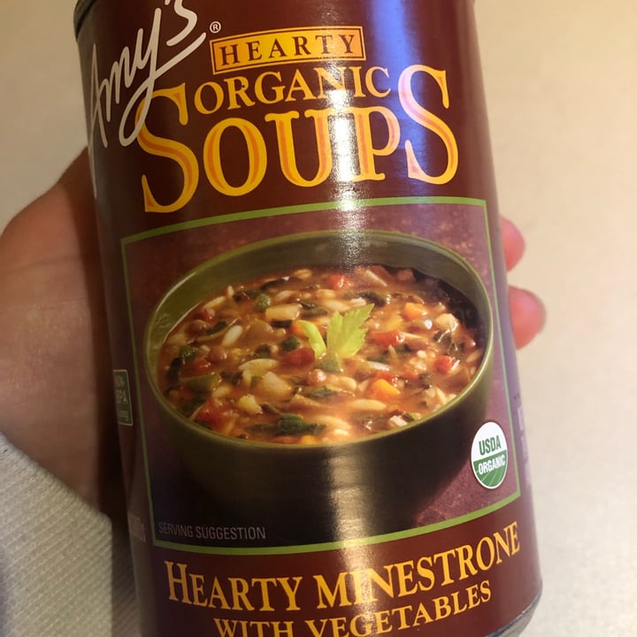 photo of Amy’s Hearty Organic Minestrone with Vegetables shared by @katiewink on  09 Nov 2021 - review