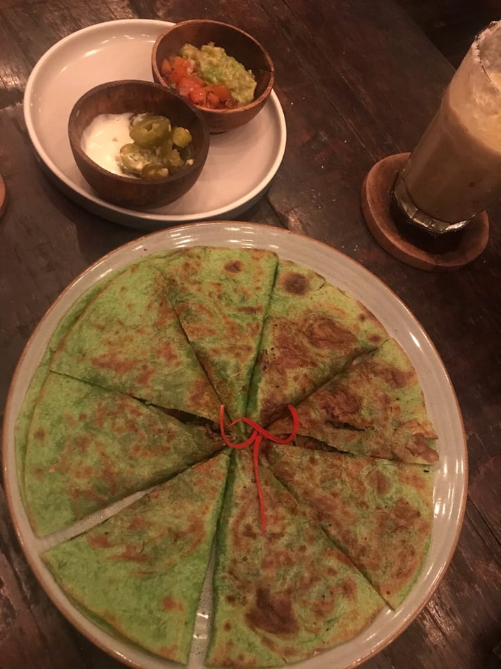 photo of Peloton Supershop Vegan Quesadilla shared by @letusbeheroes on  01 Aug 2019 - review
