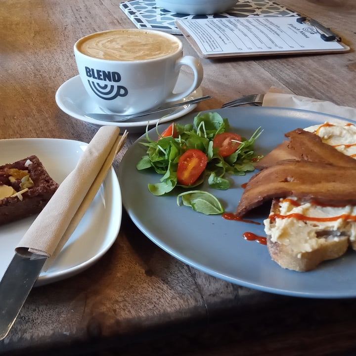 photo of Blend Coffee Lounge Vegan Bacon With Houmous On Toast shared by @vegandoodles on  07 Nov 2020 - review