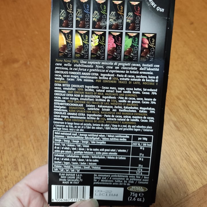 photo of Novi Cioccolato Fondente 70% shared by @chiafili on  06 May 2022 - review