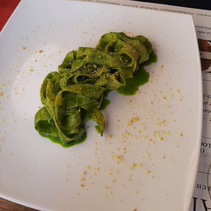 photo of Life Bistrot - Plant Based Restaurant - Archaeological Site Tagliatelle di grano antico, pesto di basilico e crumble shared by @mariarcaveg on  28 Aug 2022 - review