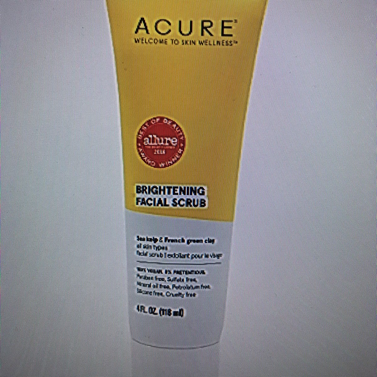 Acure Facial Brightening Scrub from Acure - Vegan Product Reviews ...