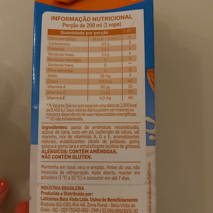 review photo of Blue Diamond Leite de amendoas shared by @alinecristinaabreud on 21 May 2022 - review
