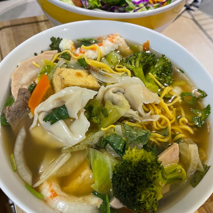 photo of Mitasie Vegan Cafe Special Wonton Noodle Soup shared by @triciaa on  17 Dec 2022 - review