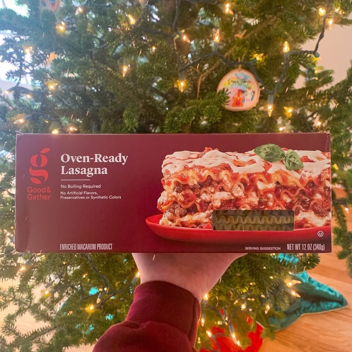 photo of Good & Gather Oven-Ready Lasagna shared by @jordaneatsplants on  05 Jan 2021 - review