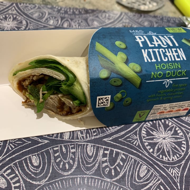 review photo of Plant Kitchen (M&S) Hoisin No Duck Wrap shared by @otbot3000 on 27 Jan 2021 - review