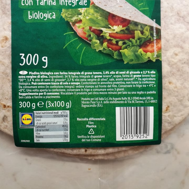 review photo of Vemondo Piadina bio integrale shared by @veglife95 on 18 Nov 2022 - review