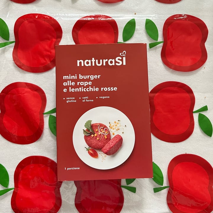 review photo of Natura Sì Mini burger Alle Rape E Lenticchie Rosse shared by @azzuuu on 31 Oct 2022 - review