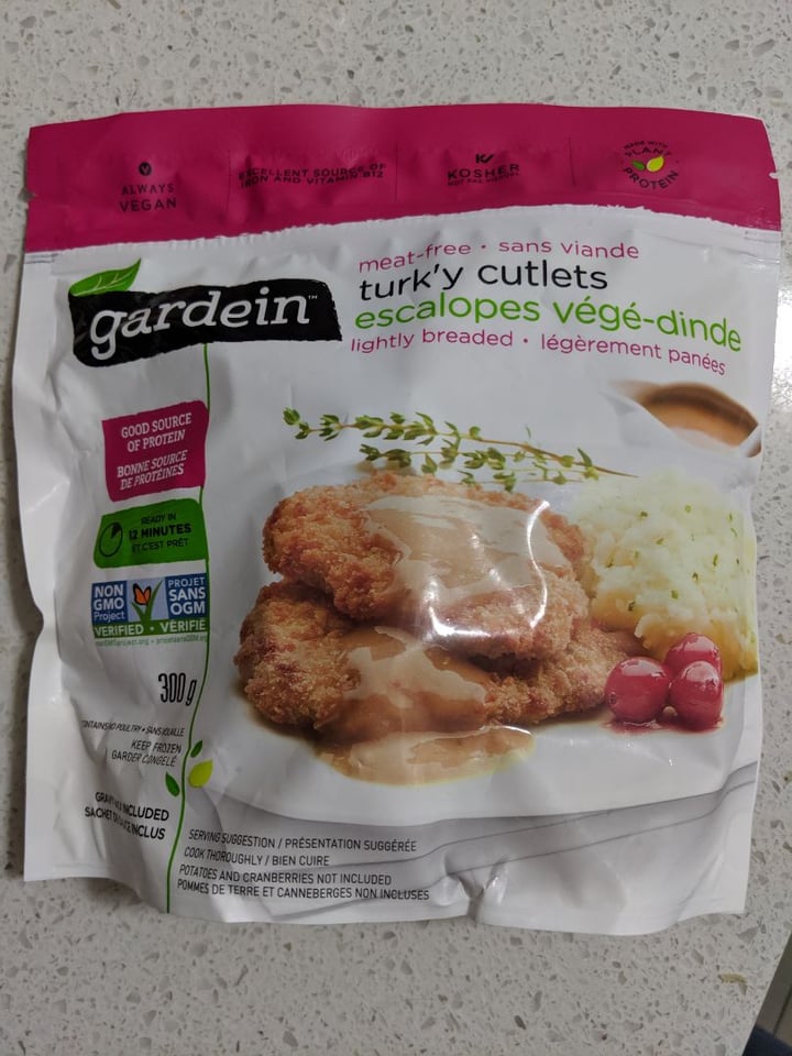 photo of Gardein Lightly Breaded Turky Cutlets shared by @allisoneats on  30 Dec 2019 - review