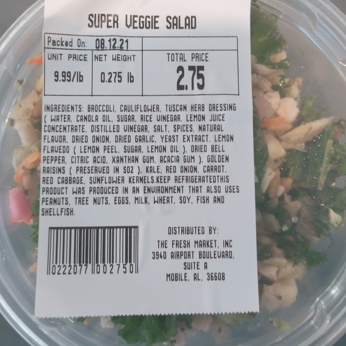 The Fresh Market Super veggie salad Reviews abillion