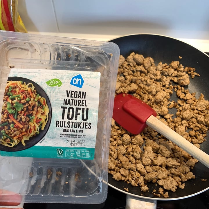 review photo of Albert Heijn Vegan naturel tofu rulstukjes shared by @tizianavegana on 28 Mar 2022 - review