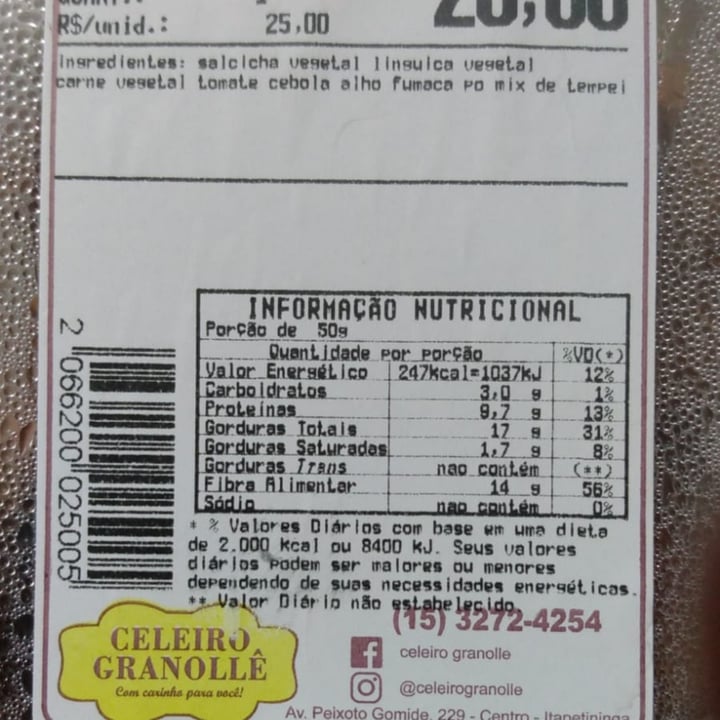 review photo of Celeiro Granôlle Kit feijoada vegano shared by @anamariaconcianci on 26 Jul 2022 - review
