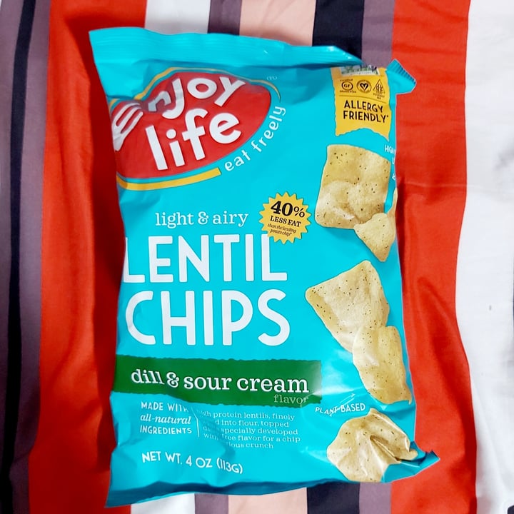 photo of Enjoy Life Lentil Chips Dill & Sour Cream shared by @herbimetal on  12 Feb 2022 - review