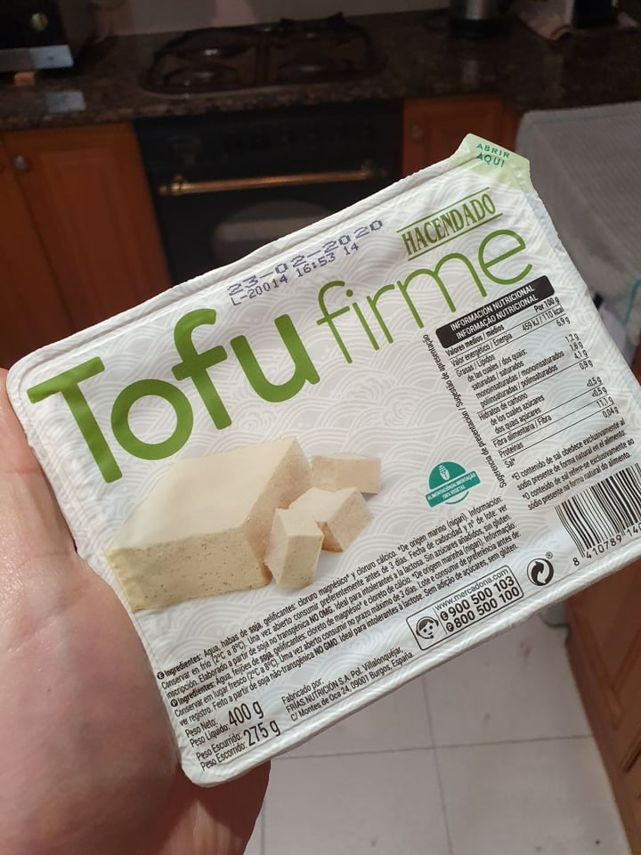 photo of Hacendado Tofu Firme shared by @panchistico on  05 Mar 2020 - review