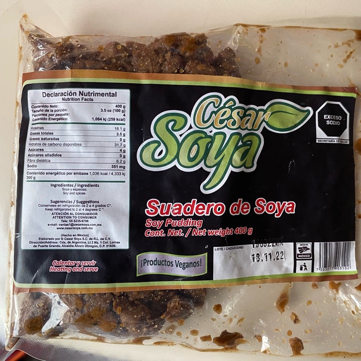 review photo of César Soya suadero de soya shared by @ggsony on 22 Oct 2022 - review