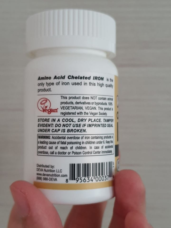 photo of Deva Chelated Iron shared by @shengasaurus on  14 Dec 2019 - review